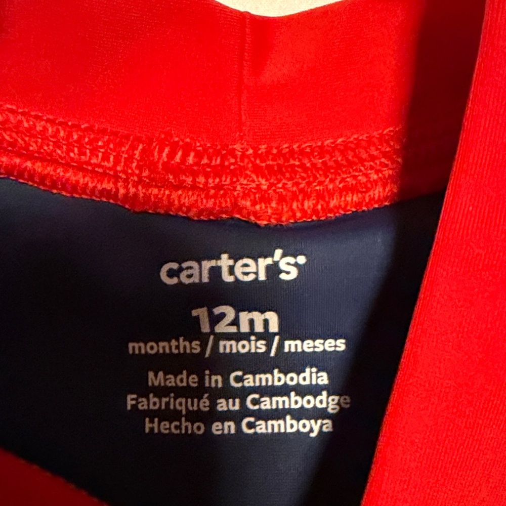 Carter's Red and Navy Rashgaurd - Picture 2 of 4